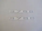 BAYLINER 3788 PAIR (2) DECAL MIDNIGHT BLUE 11 1/2" X 1" MARINE BOAT
