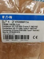 Eaton XTCR095F11A Contactor 3Pole FVR 95A Frame F 1NO-1NC 110/120v 50/60Hz Coil