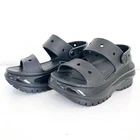 Crocs Mega Crush Sandal Women's Size 7 Black Chunky Platform Water Resistant