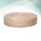 Zafu Chair Cushion Round Floor Pillow Tatami Straw Weaving Cushion