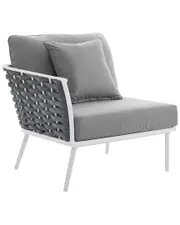 Modway Stance Outdoor Patio Aluminum Left-Facing Armchair