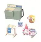 Sylvanian Families Calico Critters Furniture Twin Tub Washing Machine Set