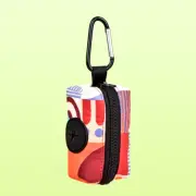 Rainbow Print Fashion Design Dog Poo Bag Holder for Dog Leash Attachment (Withou