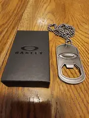 Authentic Oakley Dog Tag Bottle Opener New 2015
