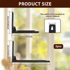 Microwave Shelf Foldable Microwave Wall Bracket Adjustable Stove Mounting SixAL