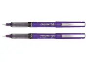 Pilot Precise V5 Rolling Ball Pen 0.5mm X-Fine Purple 2/Pk Office School Home