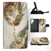 FLIP CASE FOR SAMSUNG GALAXY|MICHELANGELO - CREATION OF ADAM ART PAINT