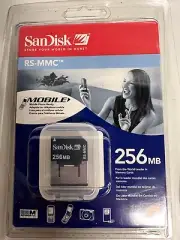 SANDISK 256 MB RS / MMC MOBILE + EXTENDER HIGH CAPACITY PHONE MEMORY CARD