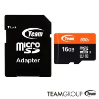 在飛比找Yahoo奇摩購物中心優惠-Team 十銓 16GB 80MB/s U1 microSD