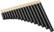 JWQFBC Pan Flute 16 Pan Flute, Easy Teaching Aid for Beginners Traditional Key of C Musical Instrument for Performances, Beige Brown
