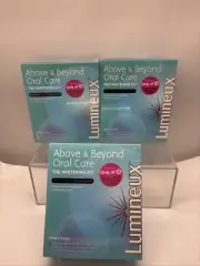 3 X Lumineux Above & Beyond Oral Care Whitening Kit 11.8oz -New Sealed EXP 6/26