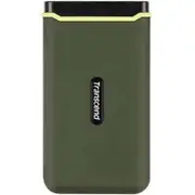 Transcend 1 TB Portable Solid State Drive - External - Military Green - USB 3.2 (Gen 2) Type C