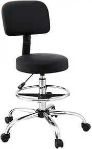 [Artiss] Office Chair Drafting Computer Standing Desk Chairs Ergonomic PU Black
