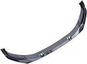 Front Bumper Spoiler Protector Plate Lip Kit Carbon Black Car Chin Shovel,Compatible with VW L/R-Line 2022-2023 Accessory(Carbon Fiber)