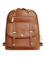 [Belle & Bloom] Ave Leather Backpack in Camel