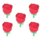 5pcs Rose Ice Face Roller Leak-Proof Ice Balls Maker Decorative Ice Mold Ice