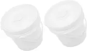 Ipetboom 2pcs Wet Wipes Bucket Wet Wipes Paper Towel Pails and Buckets Formula Dispenser Portable Household Containers Gym Equipment Cleaner White Plastic