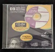HP CD-RW CDRW ReWritable Blank Disc in SEALED Jewel Case