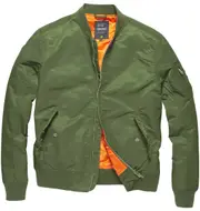 Vintage Industries Welder MA1 Jacket, green, Size XL for Men