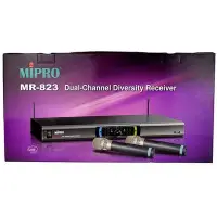 在飛比找Yahoo!奇摩拍賣優惠-Mipro嘉強MR-823超高頻雙頻道無線麥克風系統