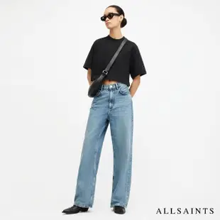 【ALLSAINTS】LOTTIE 純棉寬鬆短版短袖T恤-黑 W132JA(舒適版型)