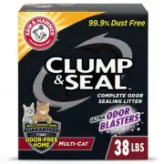 Clump & Seal Cat Litter Multi-Cat Complete Odor Sealing Clay Clumping Cat Litter