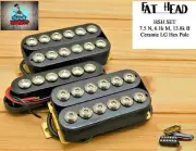 G.M. Fat Head HSH SET (Neck , Middle(RWRP)bridge) INVADER STYLE Black