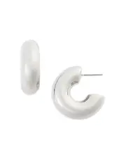 Kenneth Jay Lane Small C Hoop Earrings
