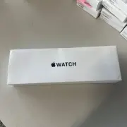 Apple Watch SE 2nd Gen 44mm GPS Silver w/ M/L Storm Blue Sports Band MREE3LL/A