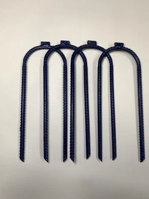 Ground Stakes Steel Rebar Stakes Tents Nails Heavy Duty Garden Stake Ground A...