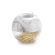 Hot sale Gold Paper Clips in Elegant Magnetic Marble White Clip Holder, 28mm, 100 Clips per Box