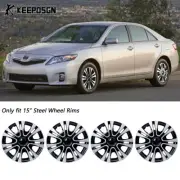4X For Toyota Camry ABS 15" Wheel Rim Cover Hub Caps Fit R15 Tire Steel Wheel