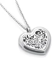 BIAIHQIE Heart Diffuser Essential Oil Perfume Pendant Necklace Pads As Gift