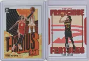 2023-24 Donruss 2021-22 Optic Trae Young Atlanta Hawks 2 Card Lot T-Minus