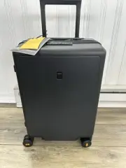 Level 8 Luminous Hardshell Carry-On 18 Inch 8 Wheel Spinner TSA Lock.. Black