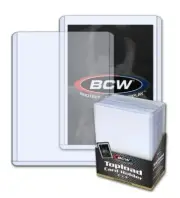 (1000) BCW Premium 20pt 3x4 Trading Card Toploader Top Loaders 1 Case SHIPS FREE