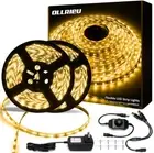 Warm White LED Strip Lights, 65.6Ft Dimmable 3000K Bright White Strip Lighting,2