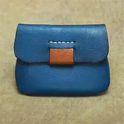 [DLUXCA] Coin Purse Coin Retro Handmade Mini Slim Wallet Card Holder Bank Card Sleeve Wallet (Color : Gray, Size : 11 * 8cm)