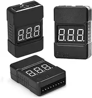 Generic LiPo Battery Checker - RC 1-8S Battery Tester Monitor - Low Voltage Buzzer Alarm - LED Indicator