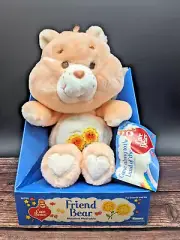 Care Bears Friend Bear Plush Stuffed 1984 Kenner In Box 13" Vintage 60220