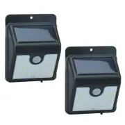 2 Pack 16 LED Solar Power Light Motion Sensor Outdoor Security Lamp