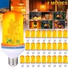 Christmas Led Flame Effect Fire Light Bulbs Halloween E27 Flickering Light Bulbs
