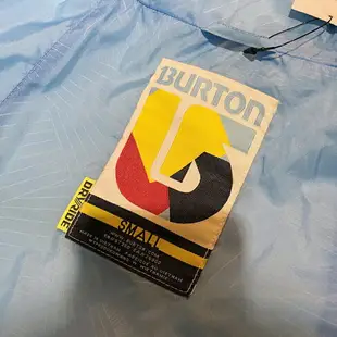 美國百分百【全新真品】Burton 連帽外套 風衣 夾克 防水 防風 透氣 登山滑雪 男 拼色 藍黑 S號 C035