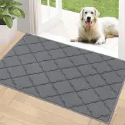 Indoor Door Mat, Front Door Rug 24"x36" Rubber Backing Non Slip Absorbent Doo...