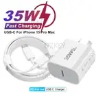 For iPhone15/14/13/Pro/12/11/iPad PD 35W Type-C Wall Fast Charger Power Adapter