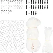 Netting Cat Safety, Cat Netting Balcony Patio, Reinforced Pet Screen Guard Netting, Mesh Cat Safety Barrier for Patio to Prevent Fall for Window, Patio Deck, Doorway, Stairs