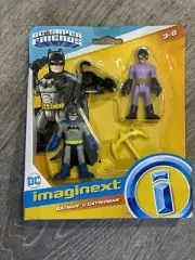 Imaginext DC Superhero’s Batman & Catwoman. New Ages 3-8