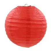 Red Round Chinese Paper Lantern - 4 Sizes