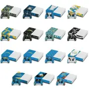 NFL LOS ANGELES CHARGERS VINYL SKIN FOR XBOX ONE S CONSOLE AND CONTROLLER BUNDLE