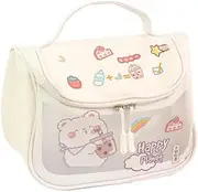 AUUUNN Transparent Simple Large-Capacity Cosmetic Bag Travel Portable Portable Storage Bag Student Portable Large-Capacity Pencil Bag